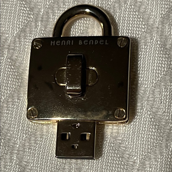 Henri Bendel Gold USB Padlock